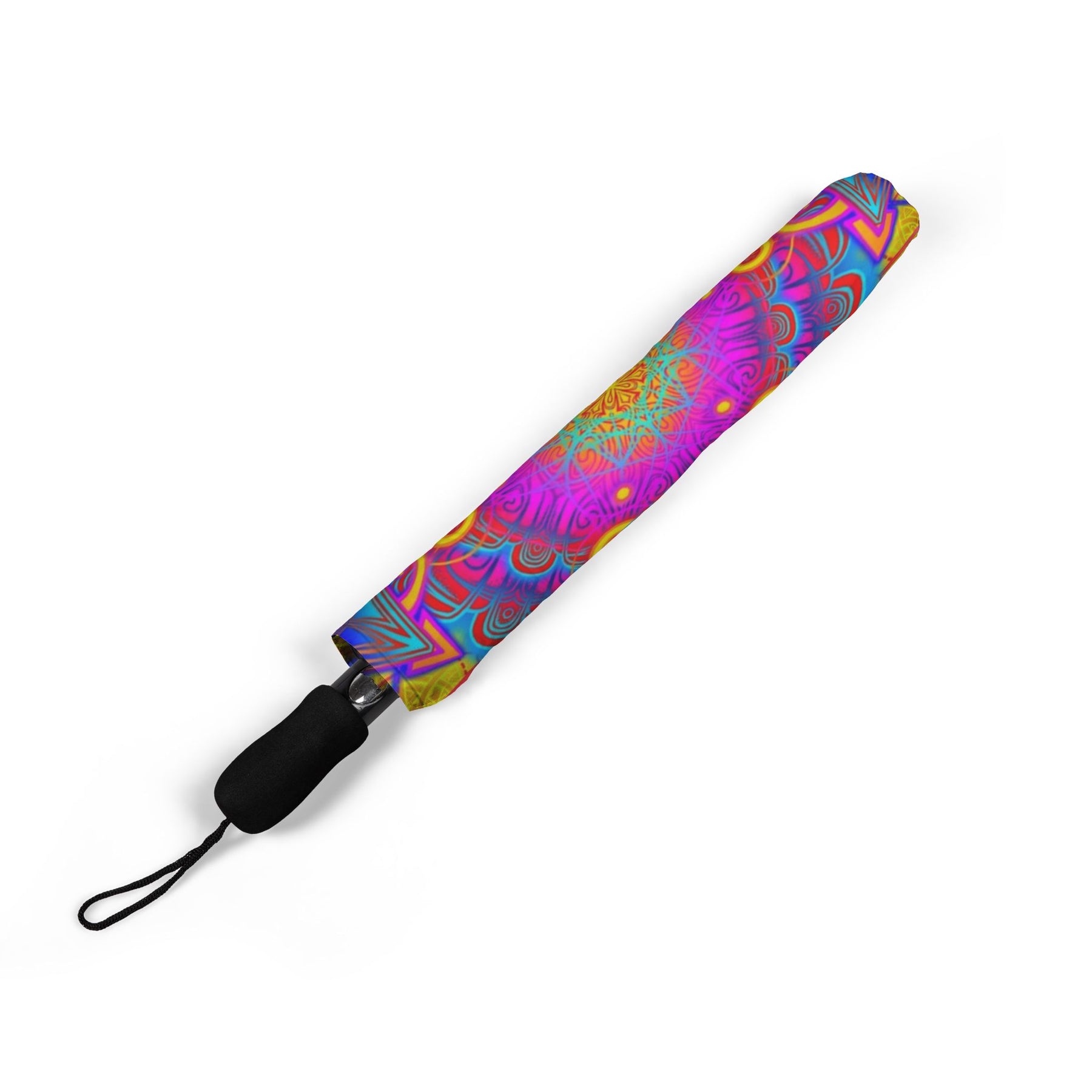 Psychedelic Mandala Automatic Foldable Umbrella