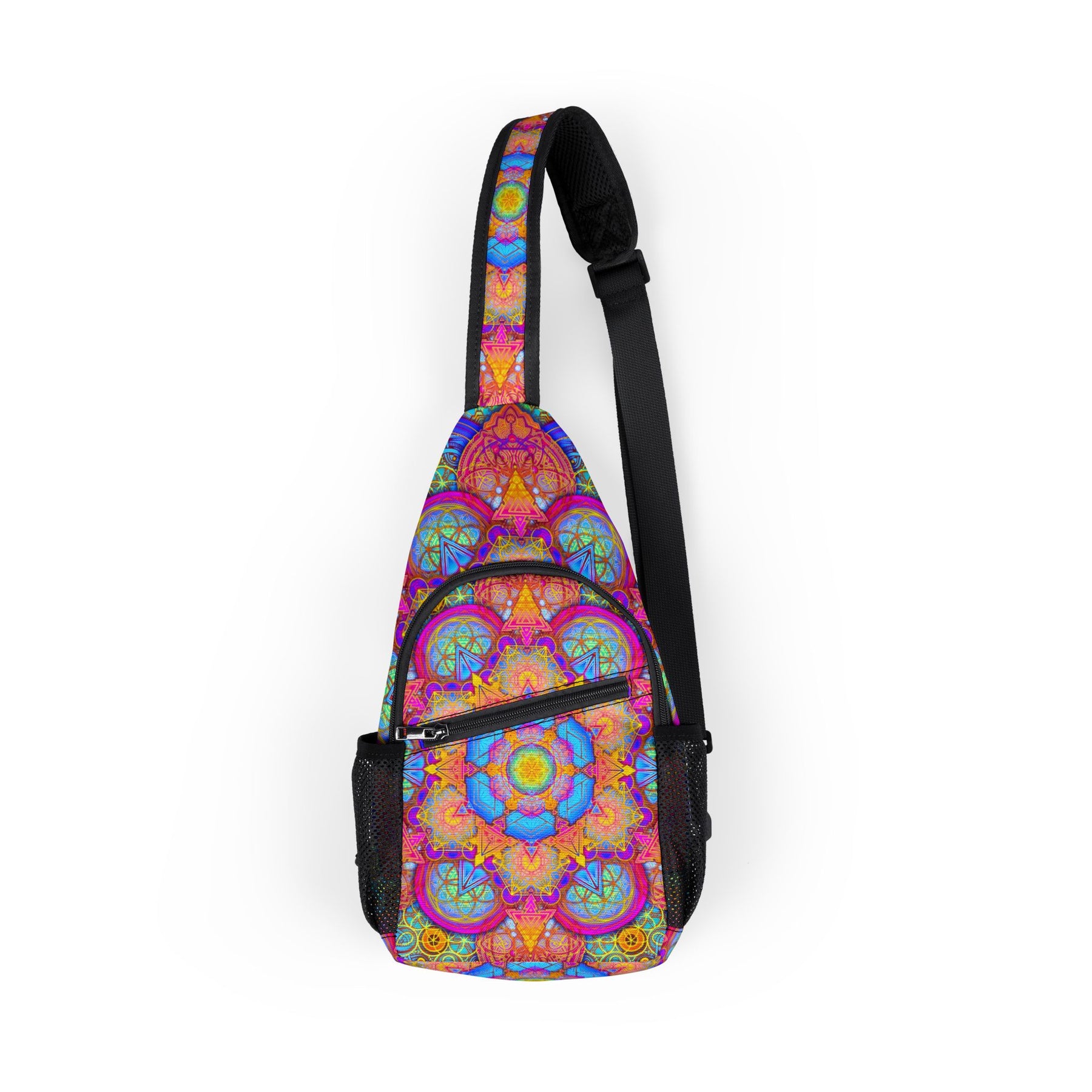Psychedelic Mandala Chest Bag