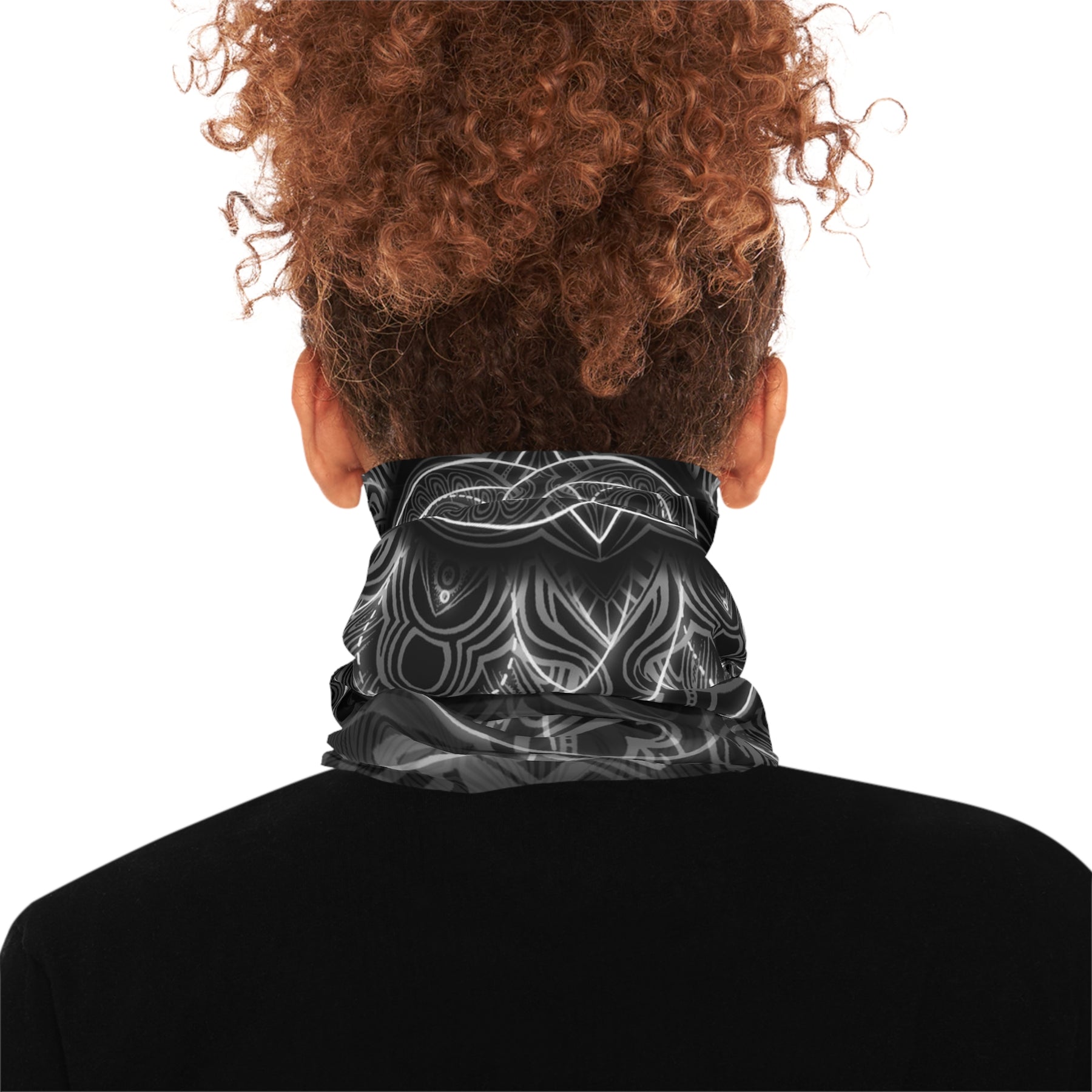 Flower of Life Mandala Neck Gaiter - Lightweight Stylish Face Covering for Outdoor Adventures