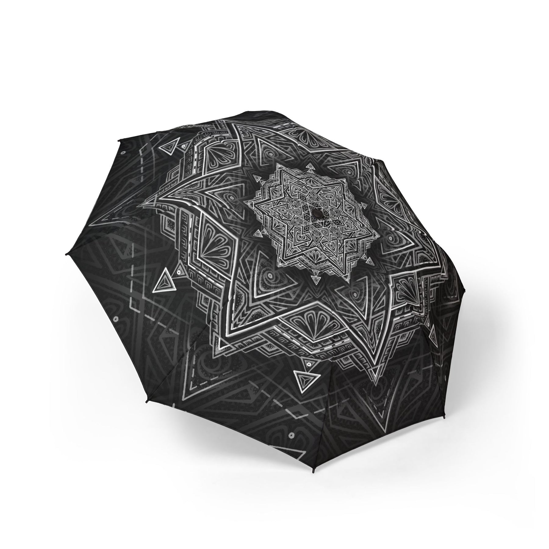 Star Tetrahedron Mandala Automatic Foldable Umbrella