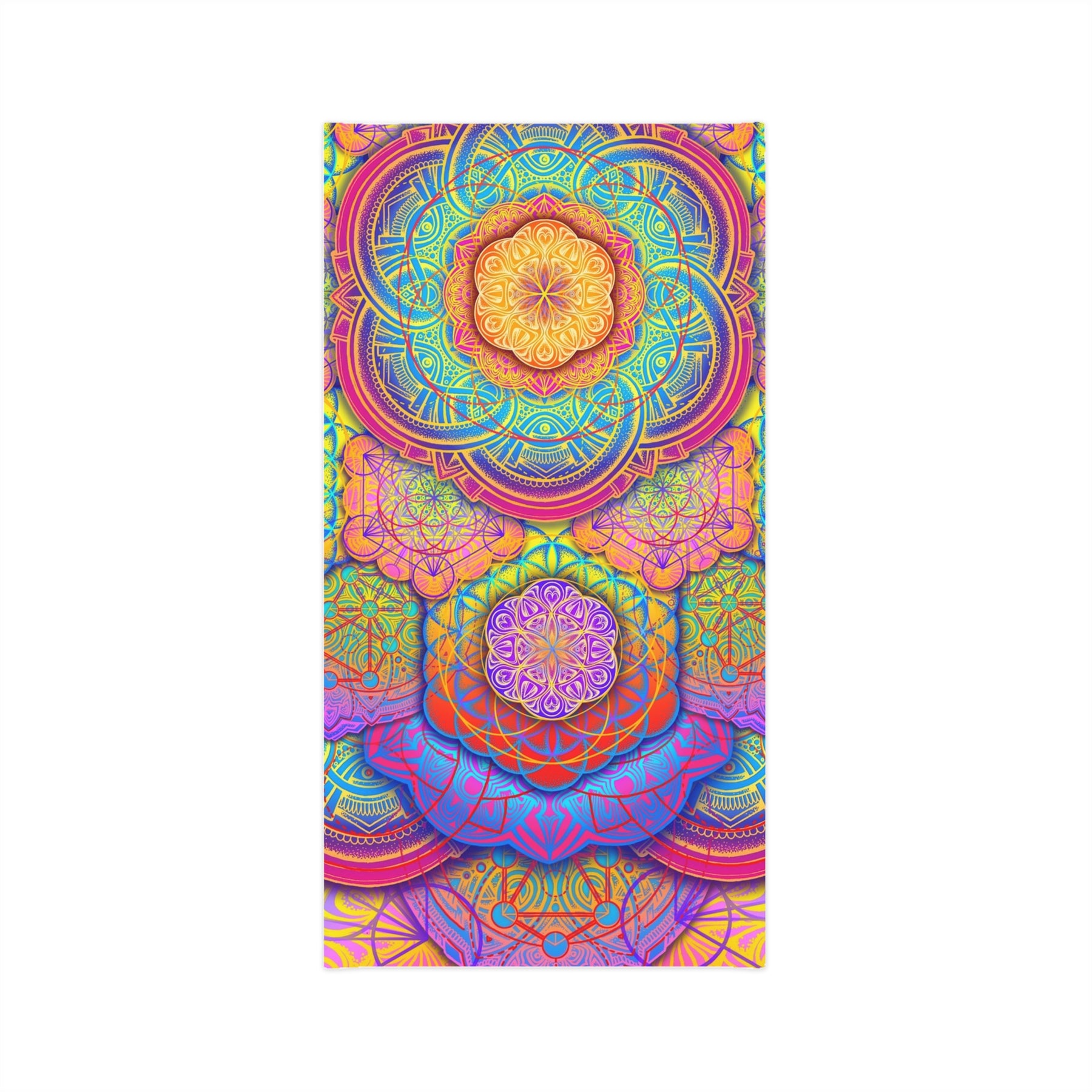 Bicycle Day Mandala Neck Gaiter - Lightweight Stylish Face Covering for Outdoor Adventures