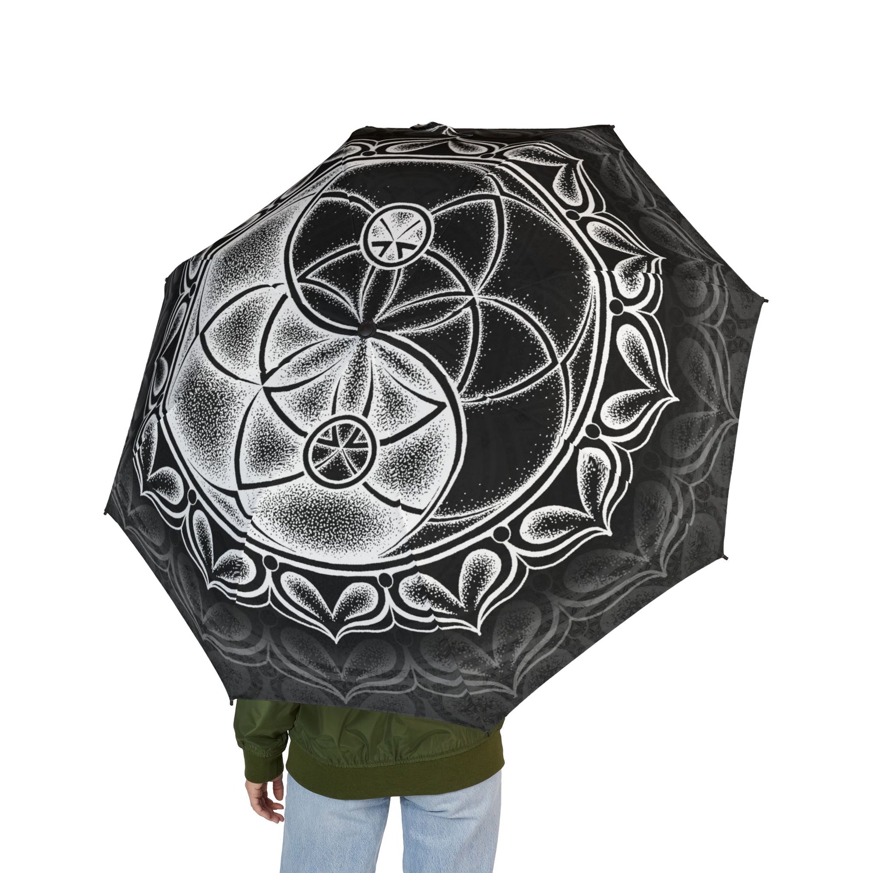 Copy of Purple Mandala Automatic Foldable Umbrella