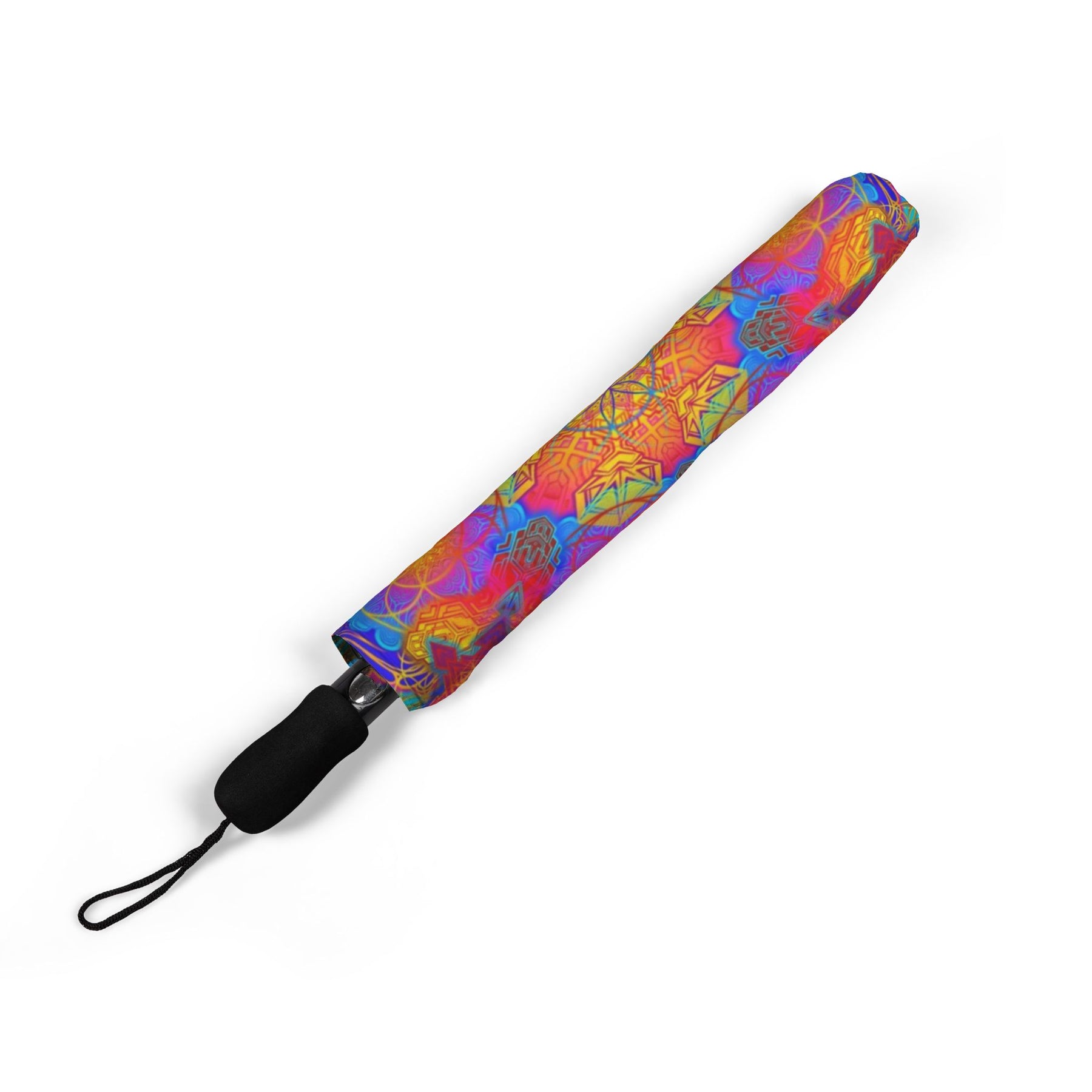 Psychedelic Mandala Automatic Foldable Umbrella