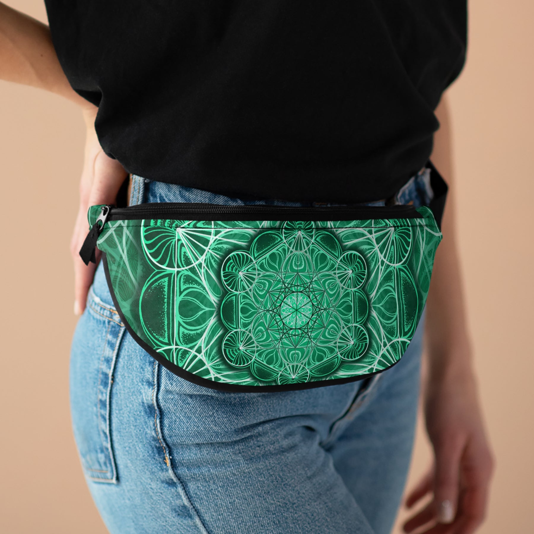 Malachite Mandala Fanny Pack