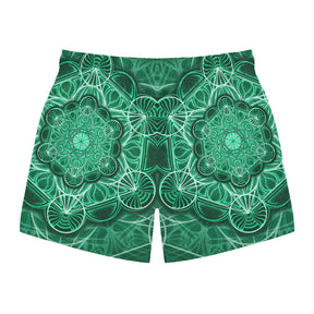 Malachite Mandala Swim Trunks