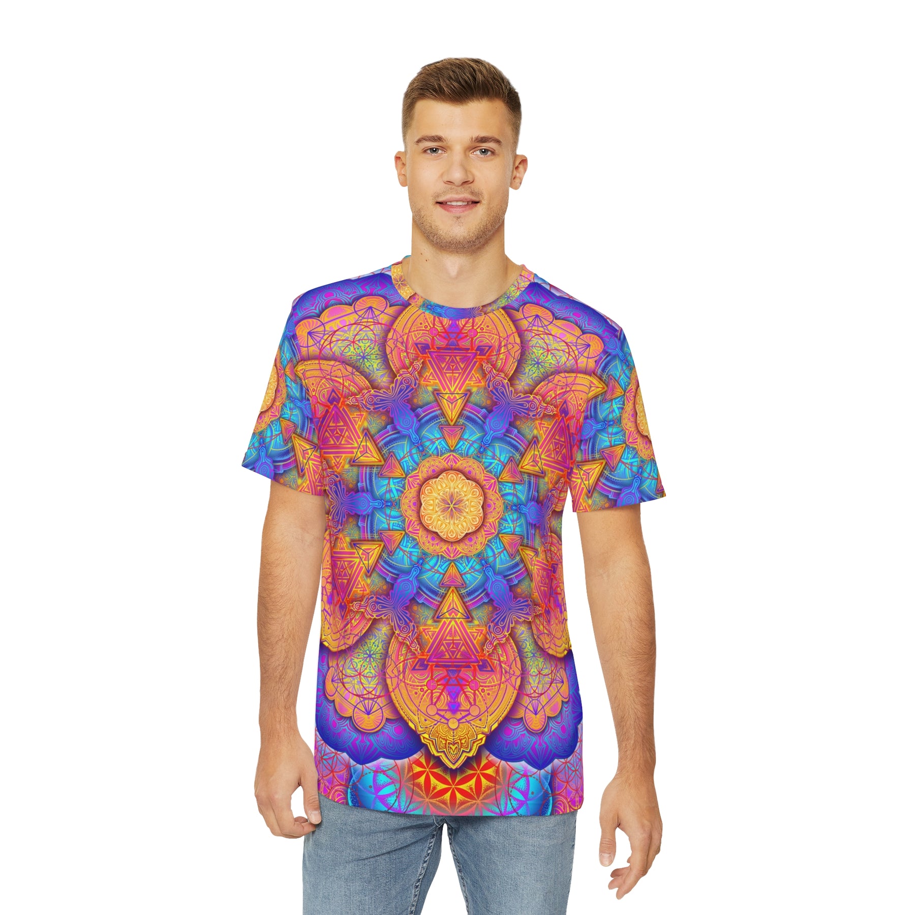 Psychedelic Mandala - Men's Polyester Tee