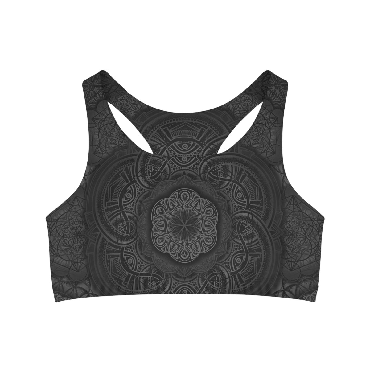 Blackout Mandala Seamless Sports Bra