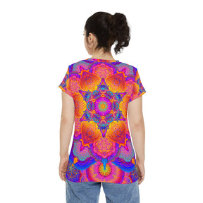 Psychedelic Sacred Geometry Mandala - Women's Short Sleeve Shirt