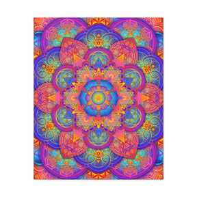 Psychedelic Metatron's Cube Canvas Print