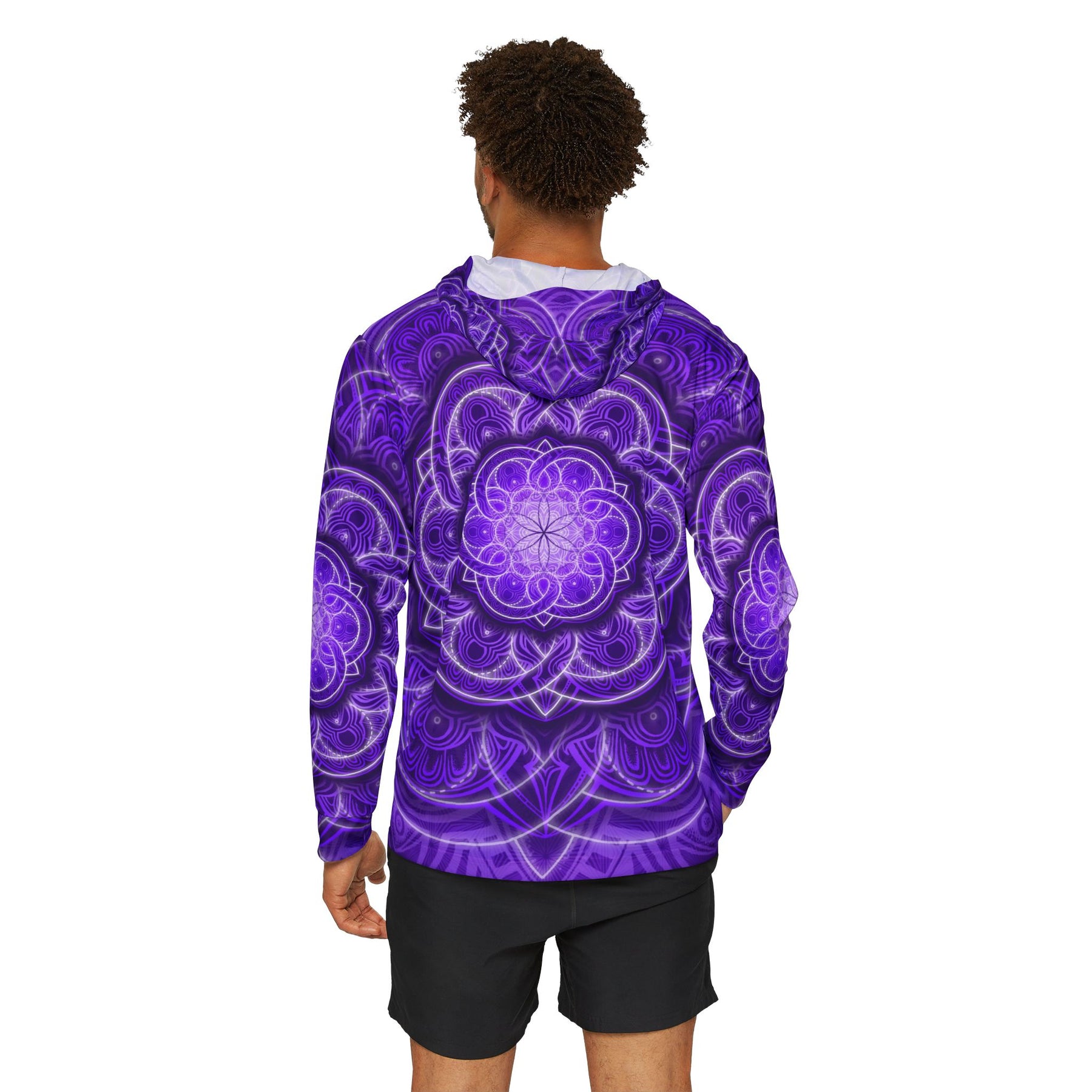 Purple Flower of Life Sun Hoodie