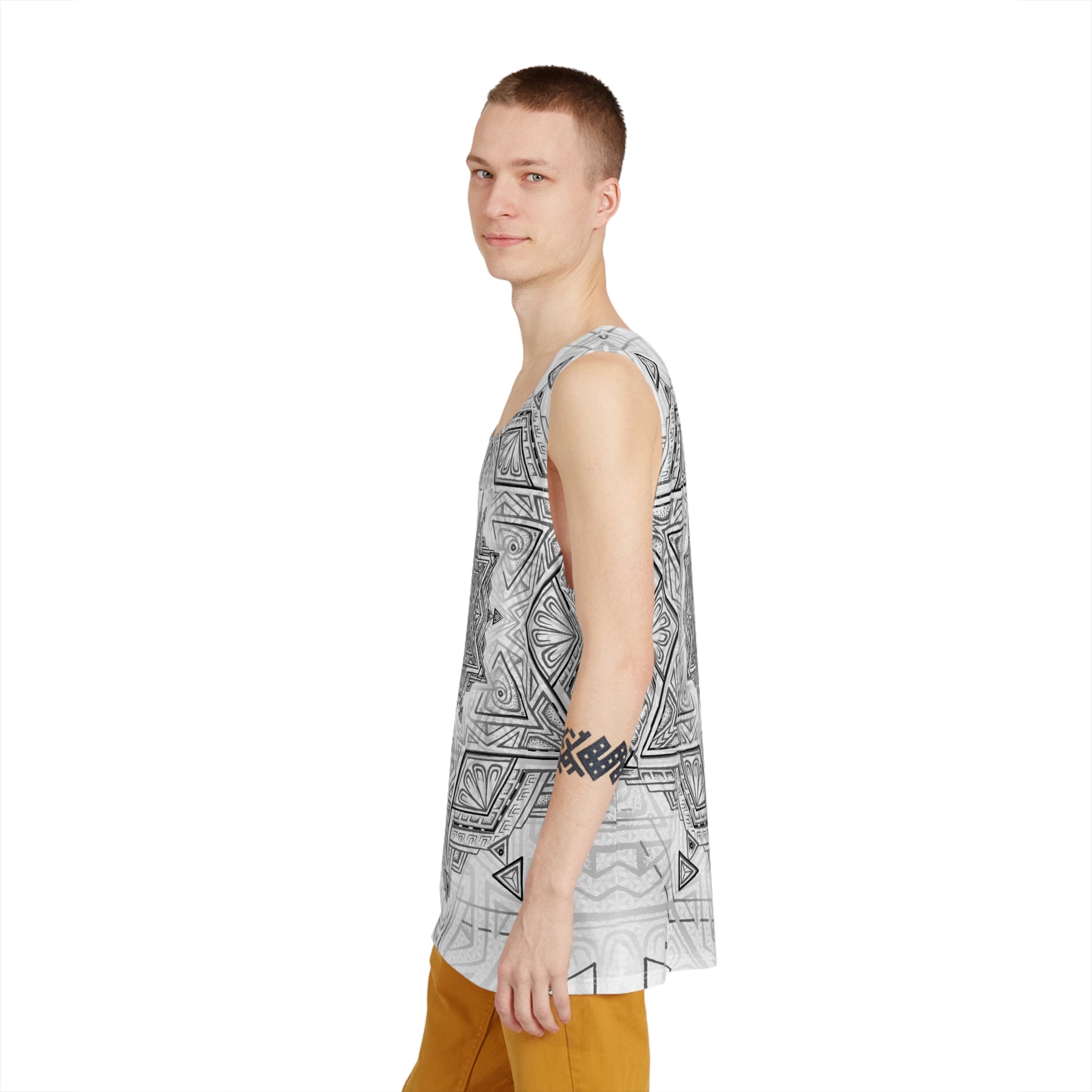 White Star Tetrahedron Men's Tank