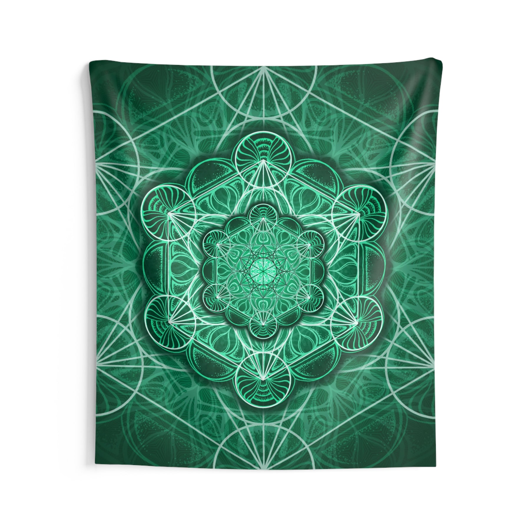 Malachite Mandala Wall Tapestry