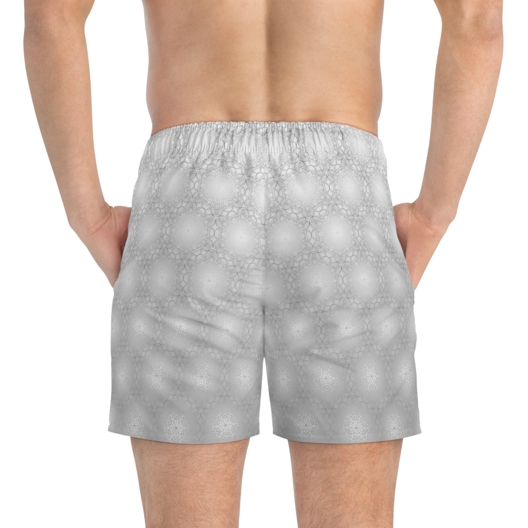 Metatrons Cube Mandala Fade Swim Trunks