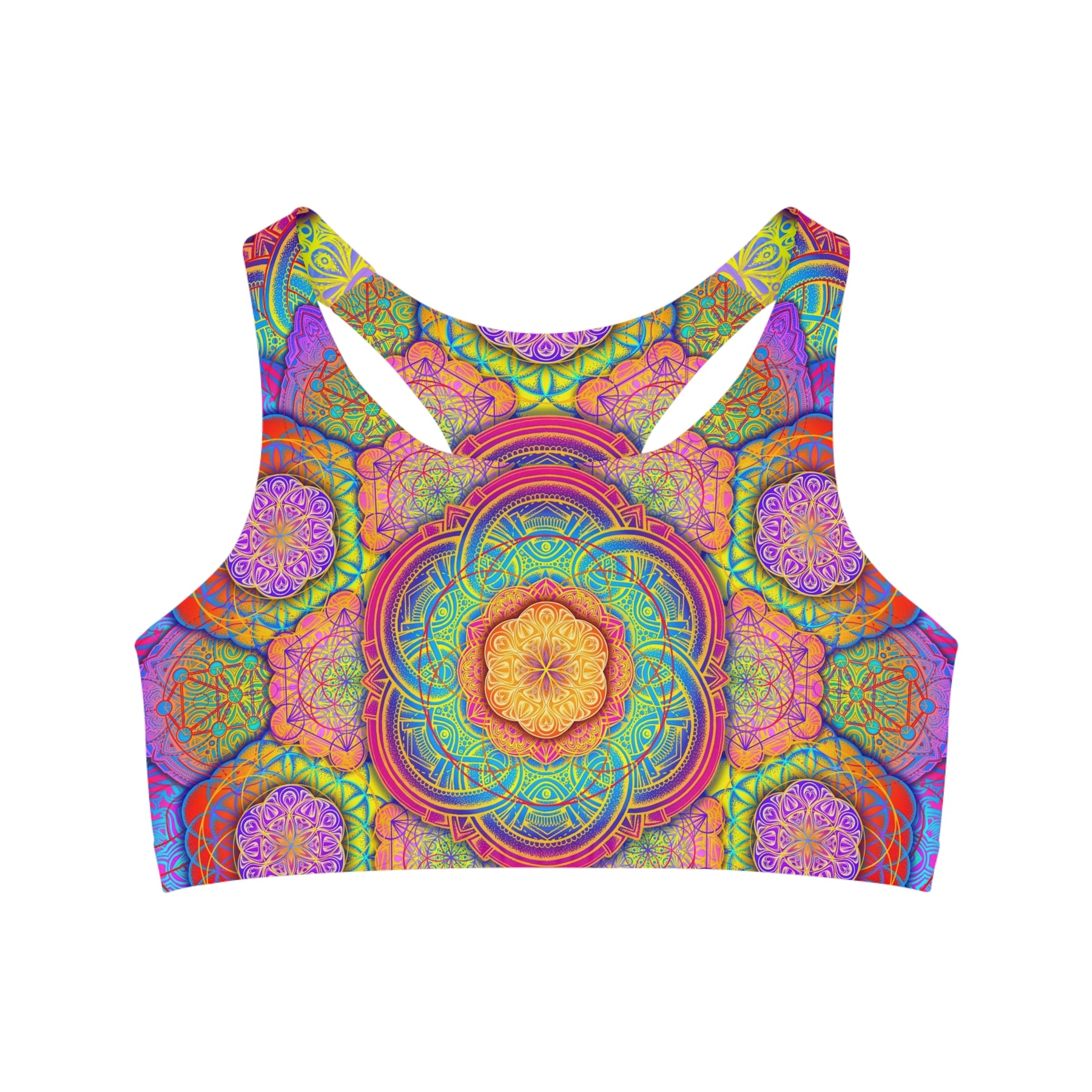 Psychedelic Mandala Sports Bra