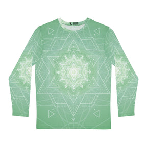 Mint Mandala Men's Long Sleeve Shirt