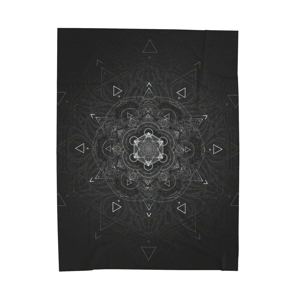 Sacred Geometry Mandala Velveteen Plush Blanket