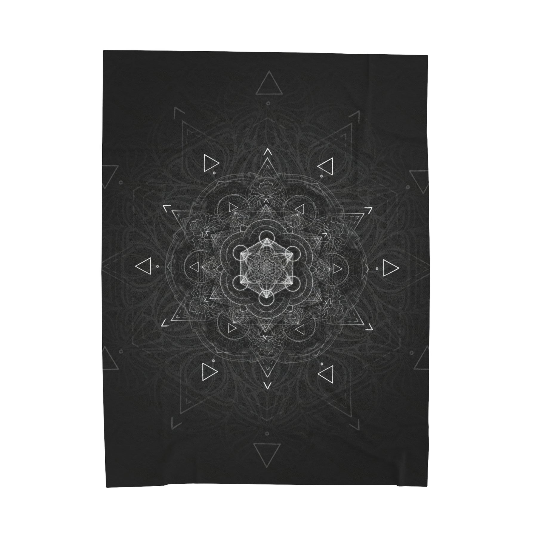 Sacred Geometry Mandala Velveteen Plush Blanket