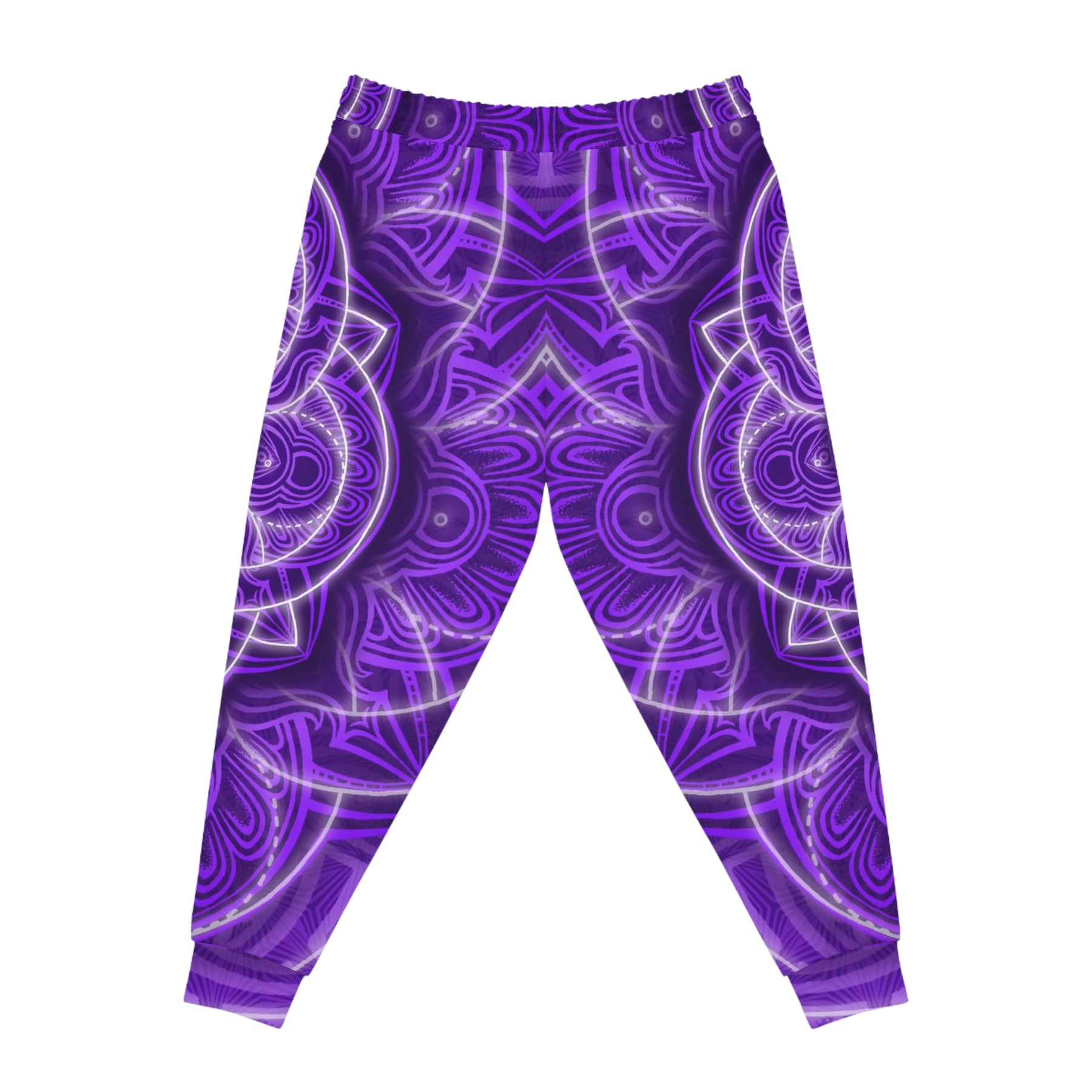 Purple Sacred Geometry Athletic Joggers