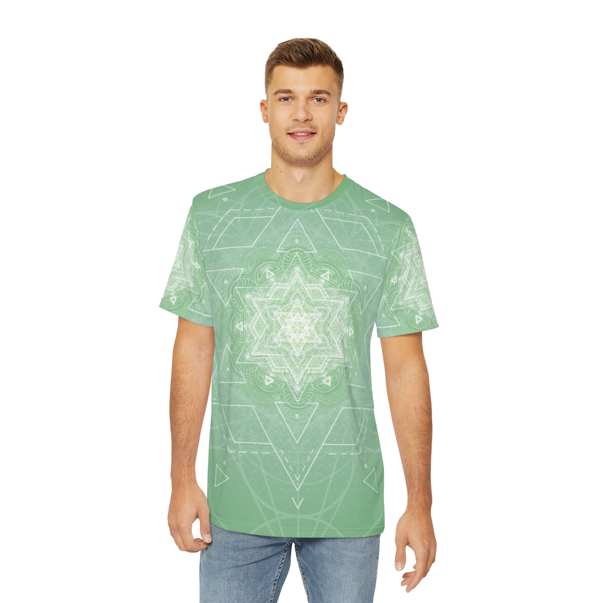 Mint Mandala - Men's Polyester Tee