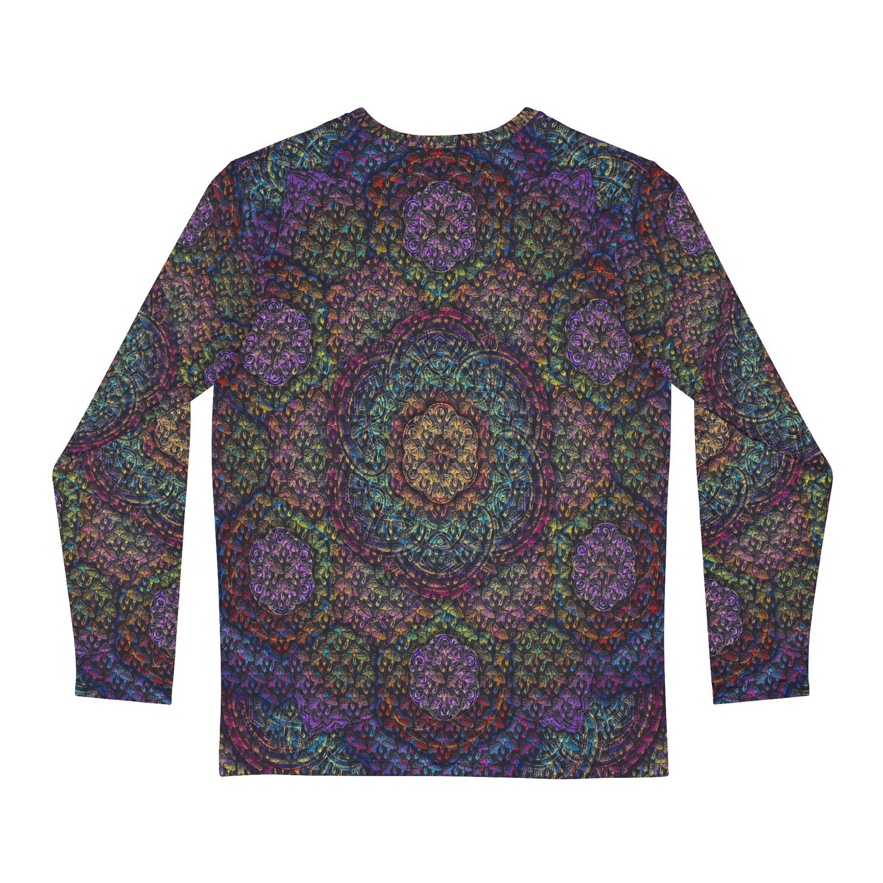 Mushroom Mandala Men's Long Sleeve Shirt