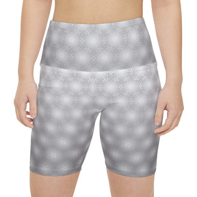 Metatrons Cube Fade Workout Shorts