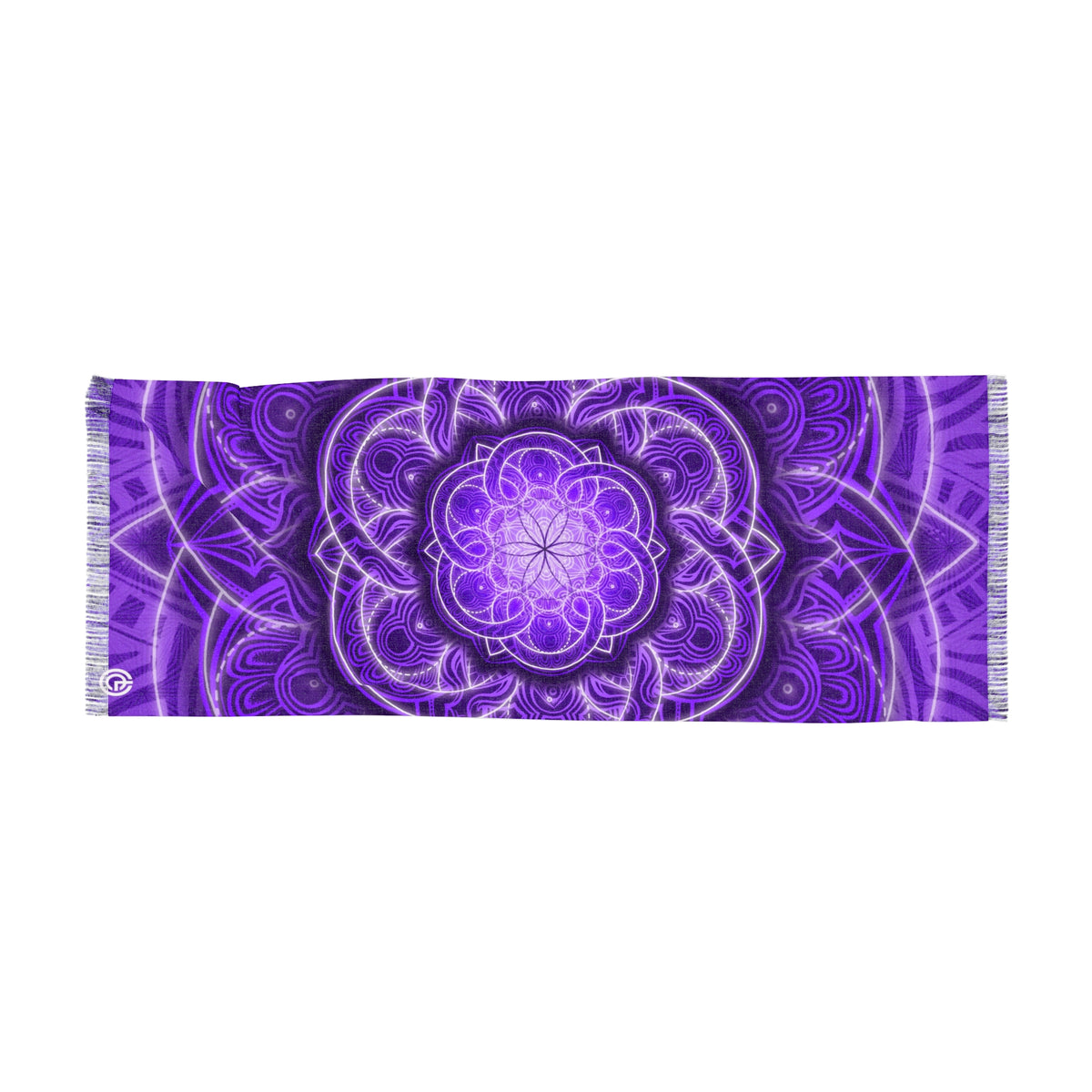 Purple Sacred Geometry Mandala Scarf