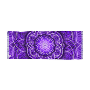 Purple Sacred Geometry Mandala Scarf