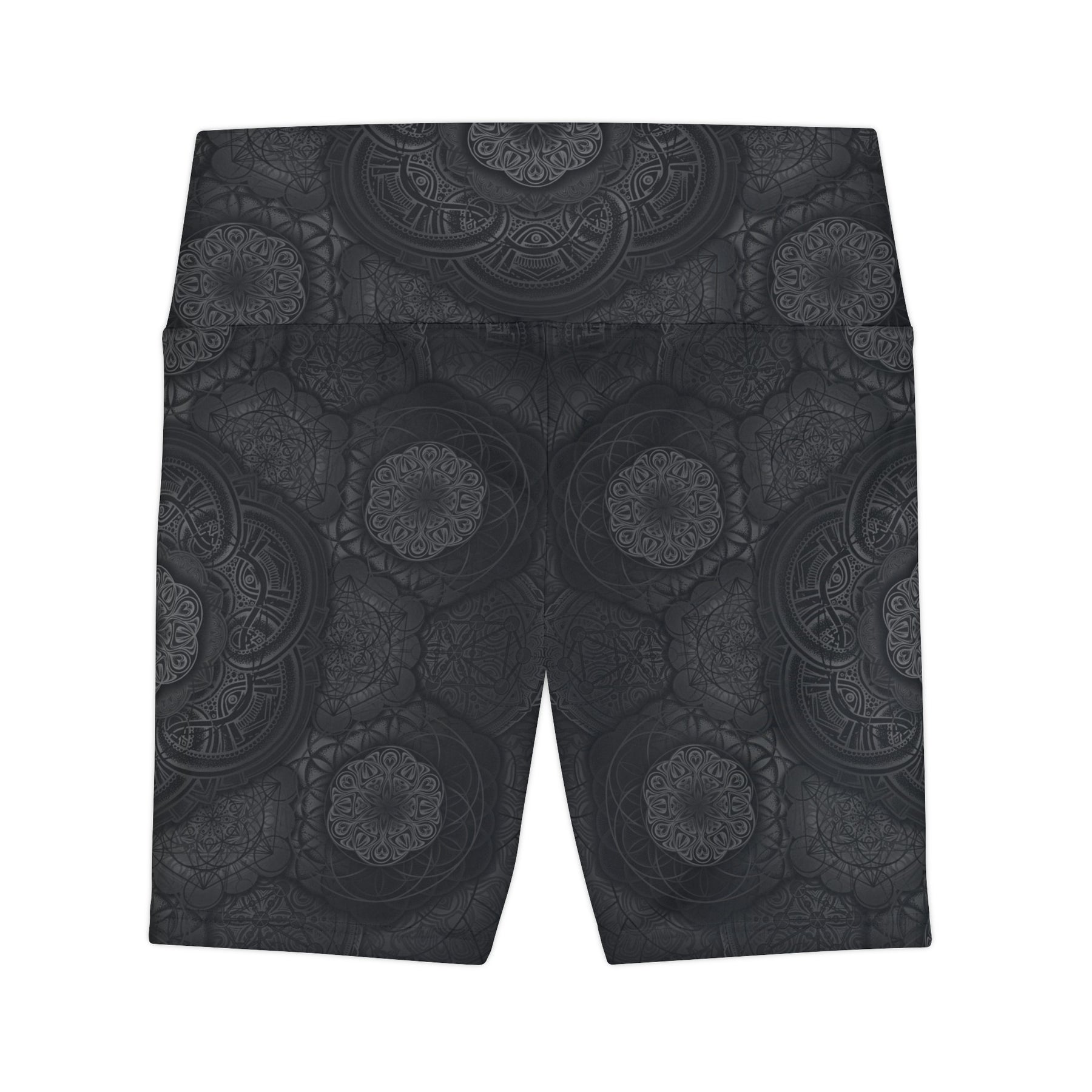 Blackout Mandala Workout Shorts