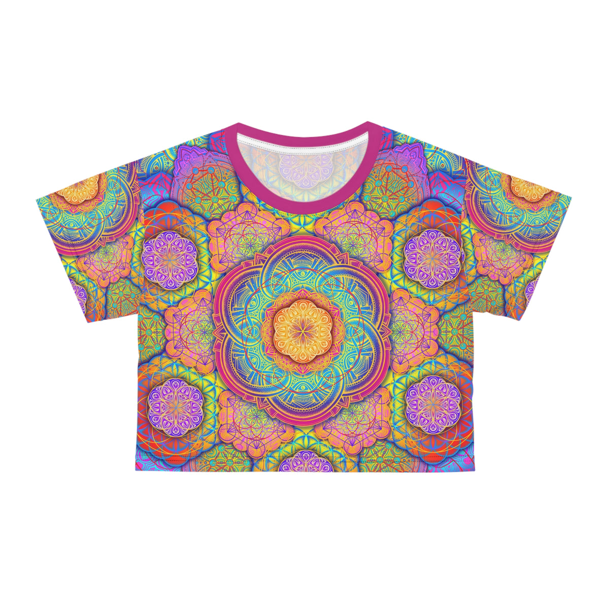 Bicycle Day Mandala Crop Tee