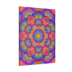 Psychedelic Metatron's Cube Canvas Print