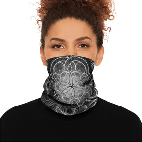 Flower of Life Mandala Neck Gaiter - Lightweight Stylish Face Covering for Outdoor Adventures