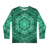 Malachite Mandala Men's Long Sleeve Shirt