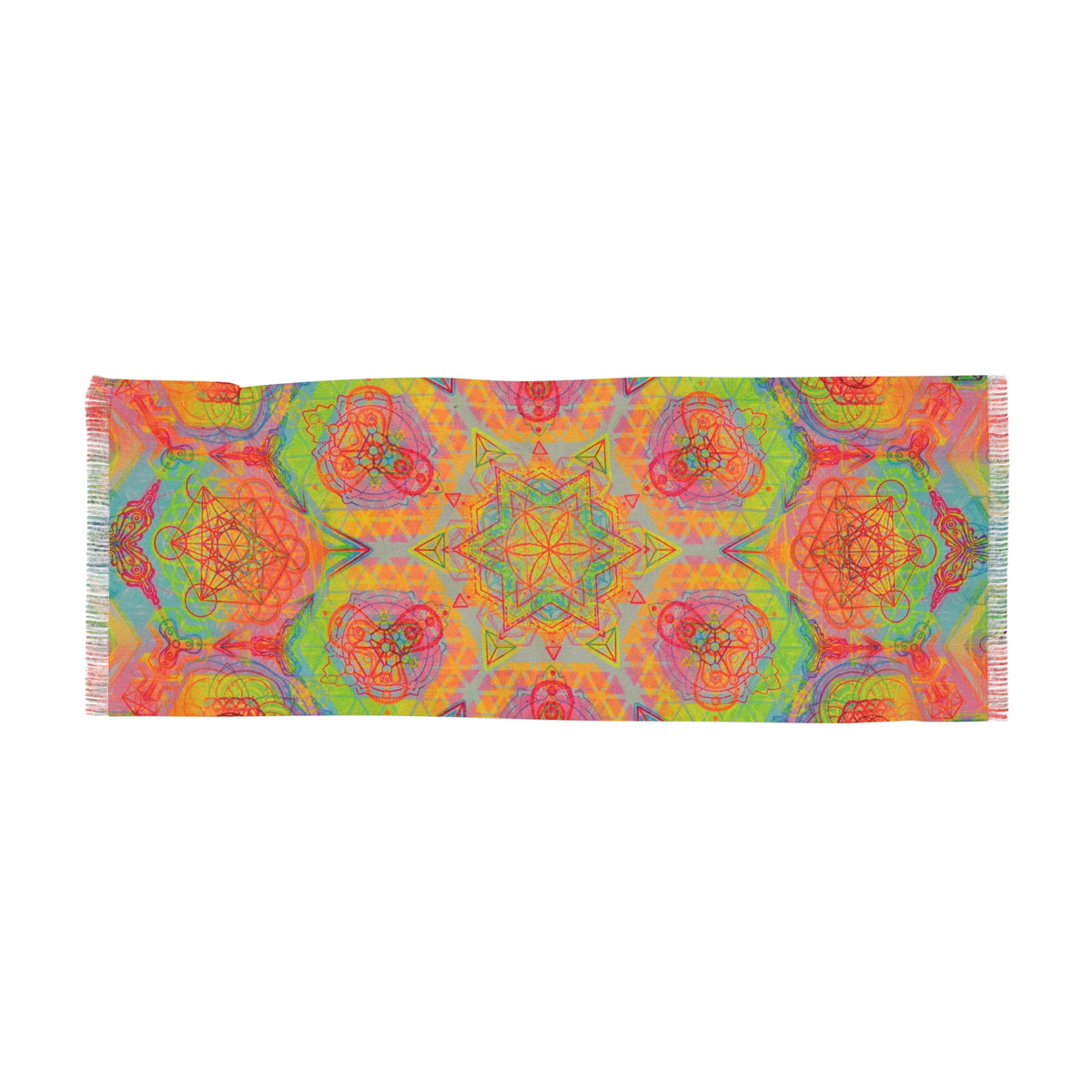 Rainbow Sacred Geometry Scarf