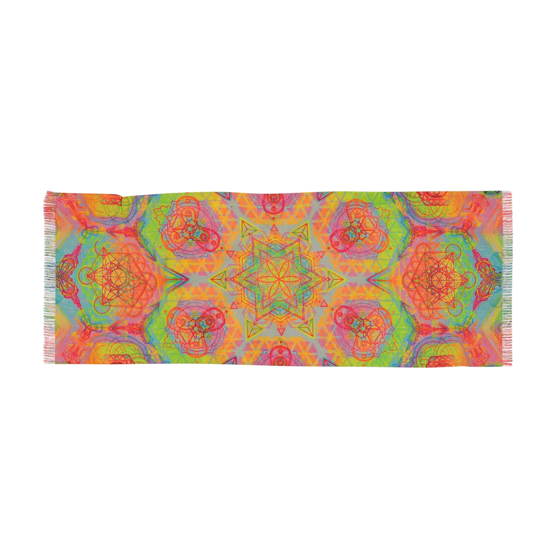 Rainbow Sacred Geometry Scarf