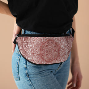 Red Flower of Life Fanny Pack