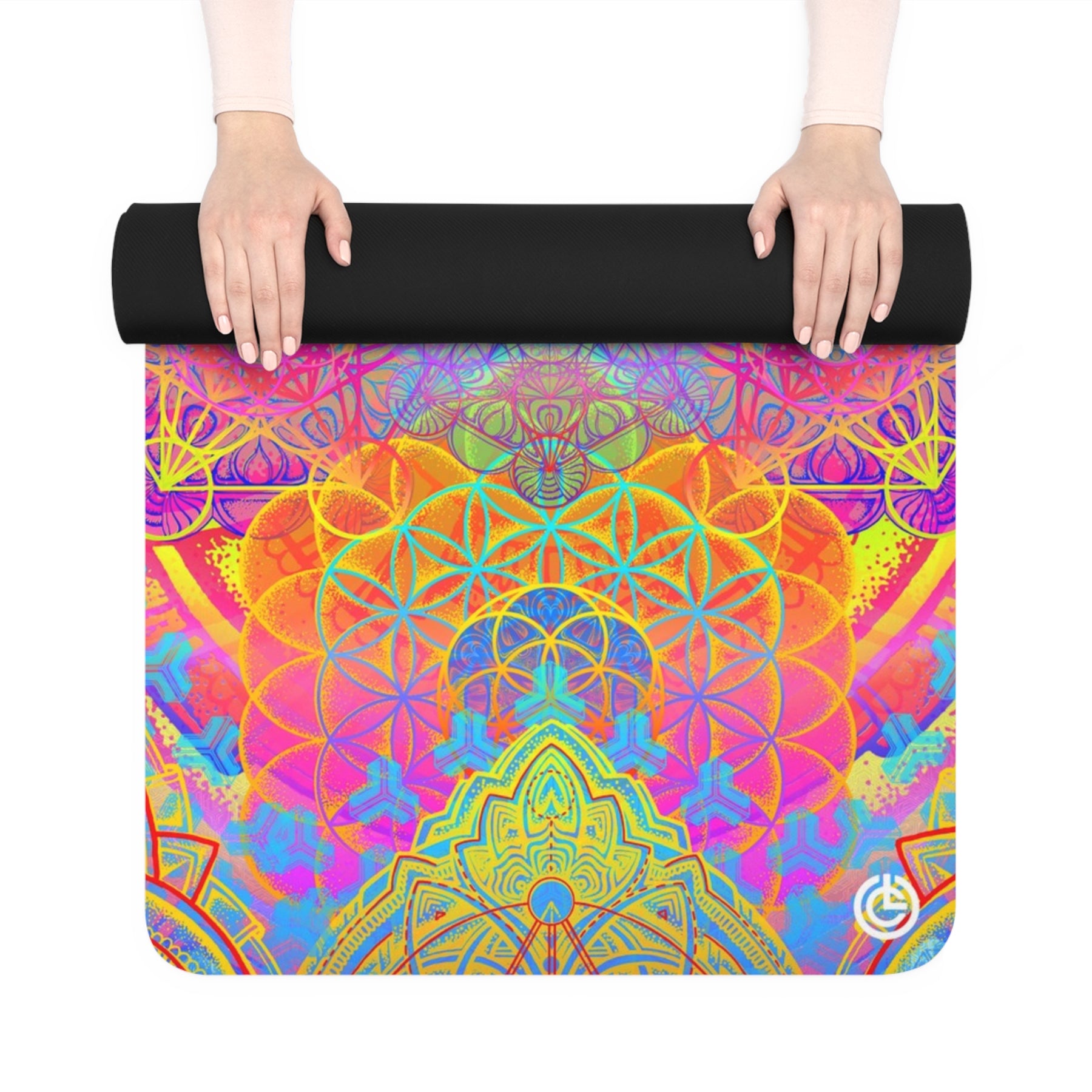 Copy of Bicycle Day Yoga Mat - Sacred Geometry Yoga Mat