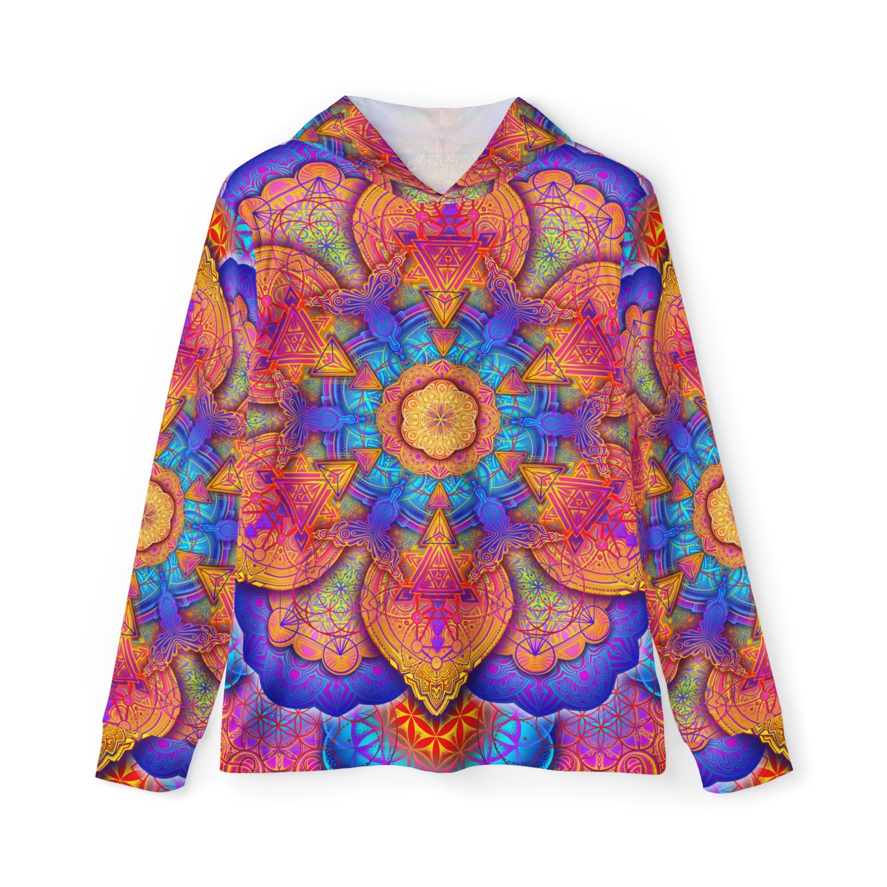 Psychedelic Mandala Men's Sun Hoodie