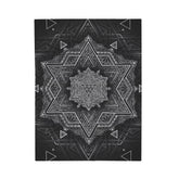 Star Tetrahedron Mandala Velveteen Plush Blanket