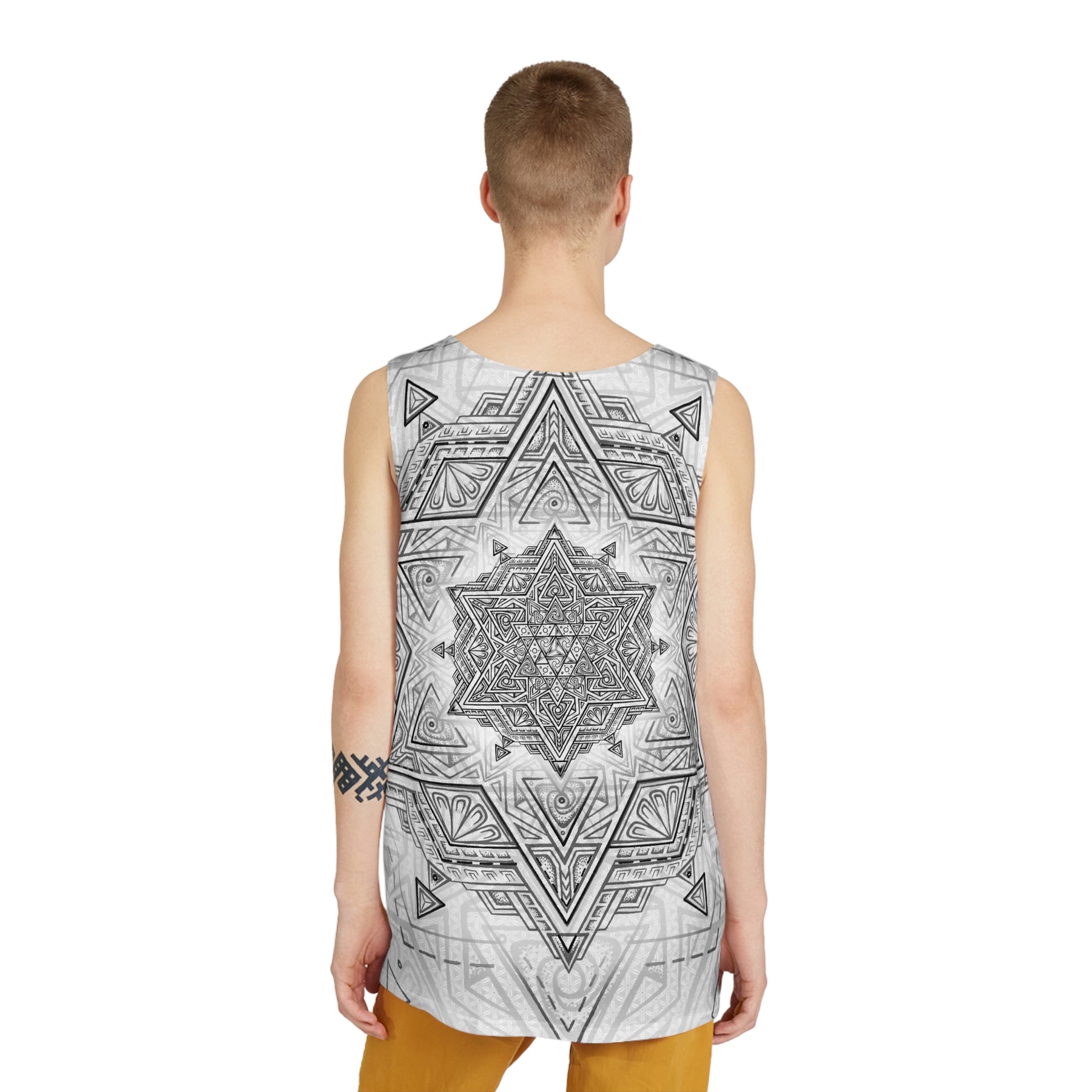 White Star Tetrahedron Men's Tank