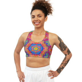 Psychedelic Mandala Sports Bra