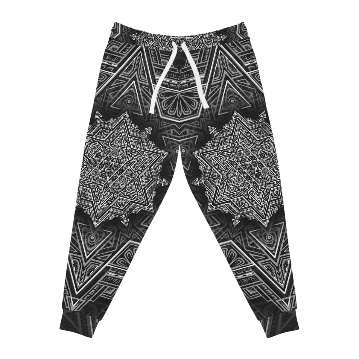 Copy of Black and White Star Tetrahedron Athletic Joggers