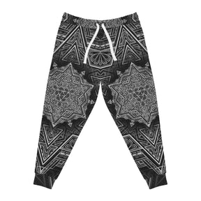 Copy of Black and White Star Tetrahedron Athletic Joggers