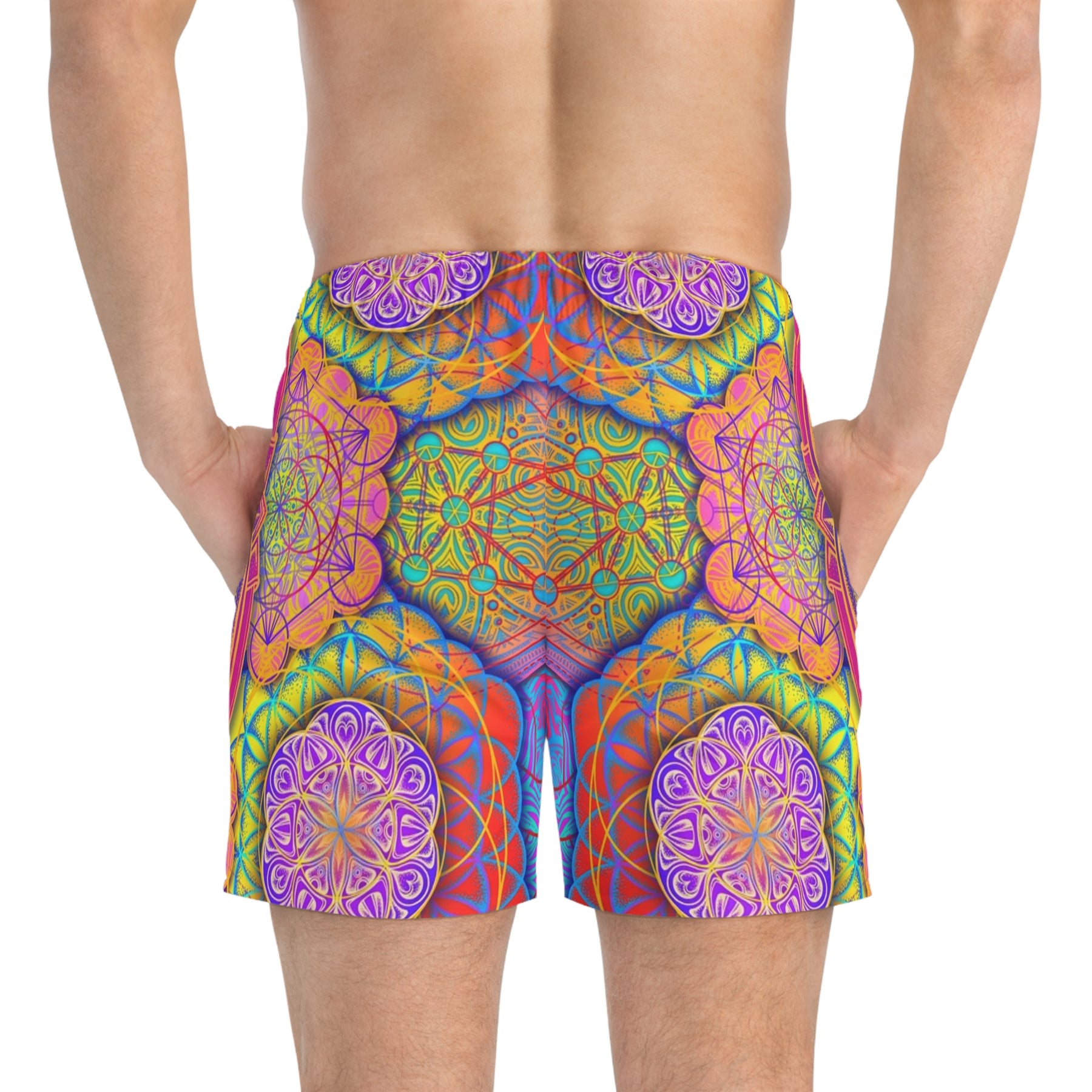 Sunset Mandala Swim Trunks