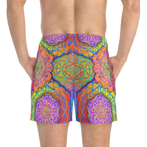 Sunset Mandala Swim Trunks