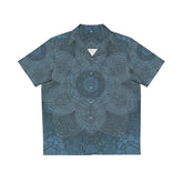 Blue Flower of Life Hawaiian T-Shirt