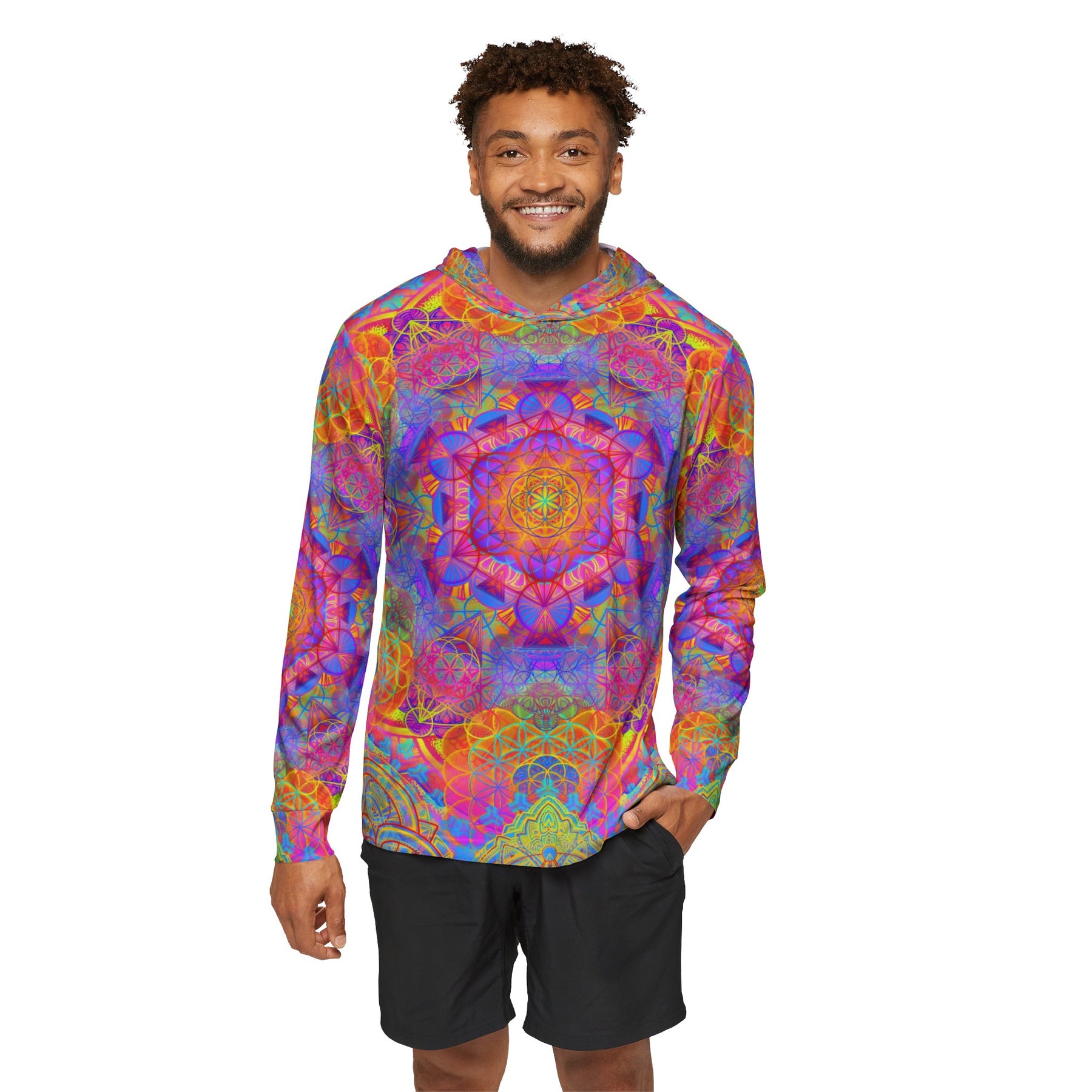 Sunrise Mandala Men's Sun Hoodie