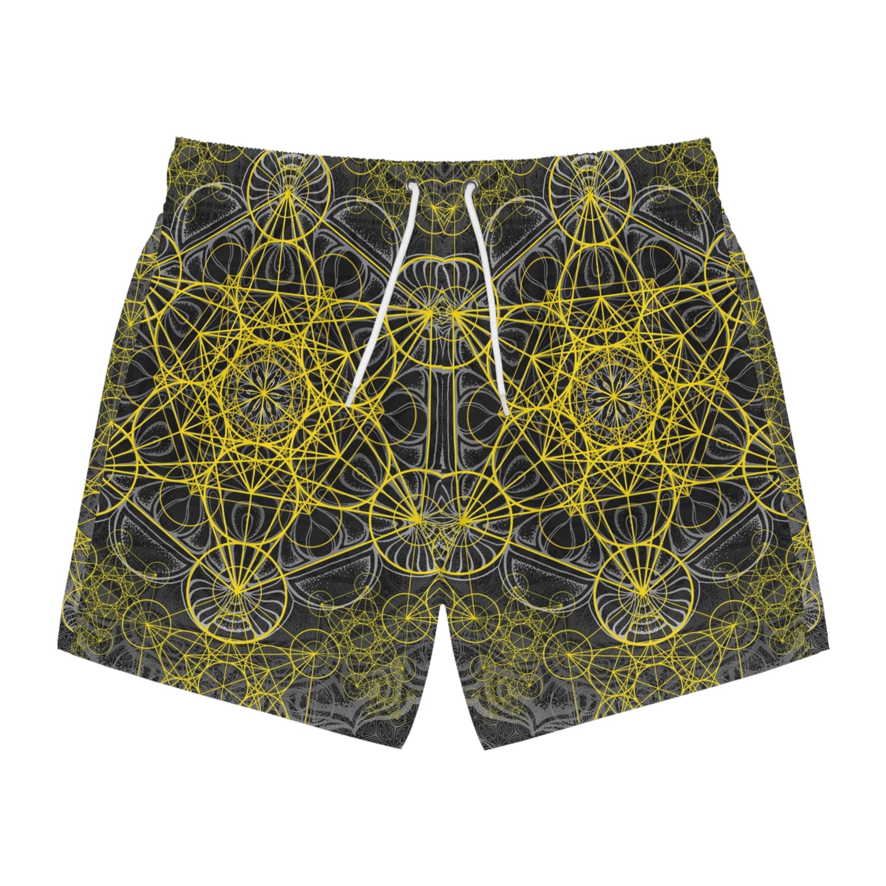 Metatrons Cube Mandala Swim Trunks