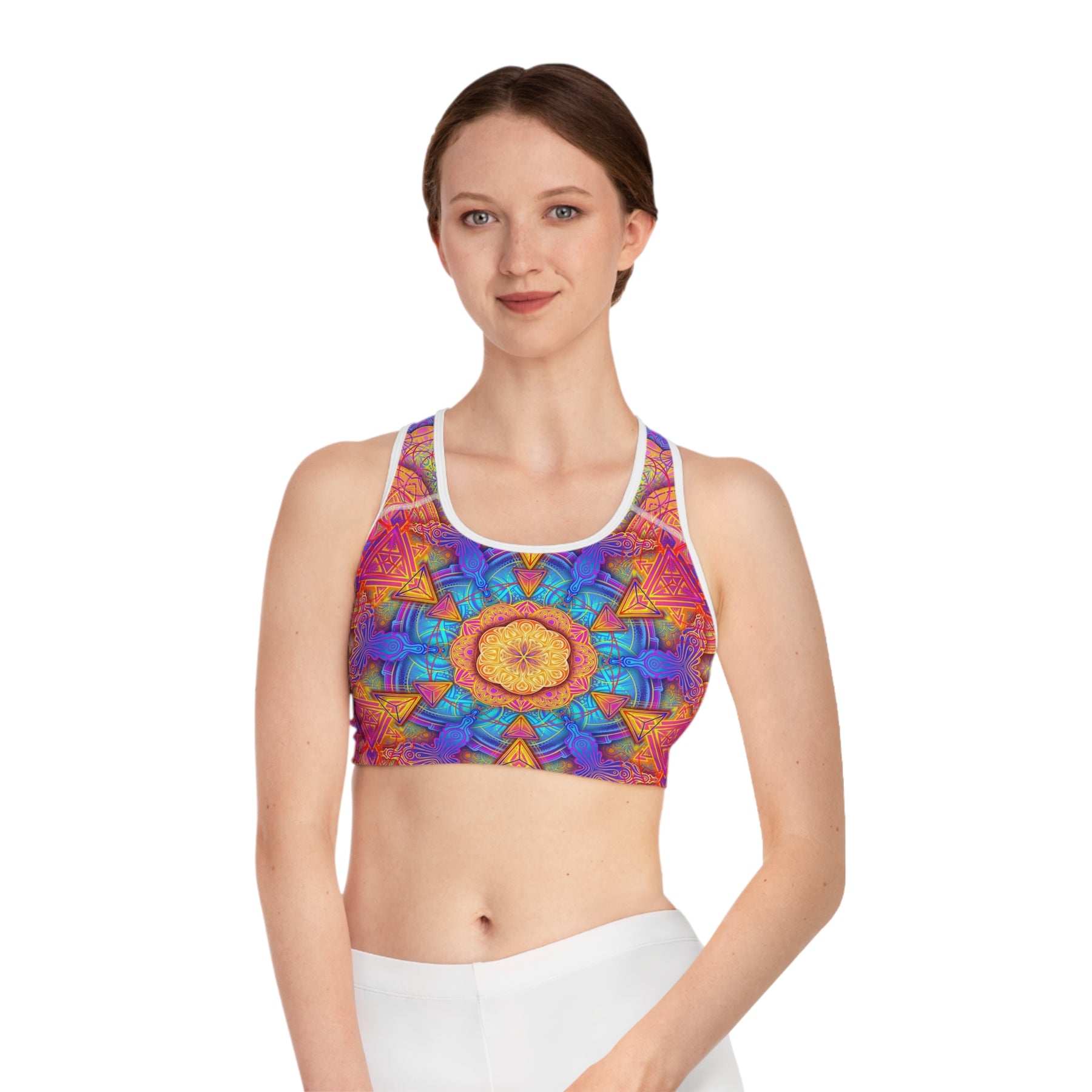 Psychedelic Mandala Sports Bra