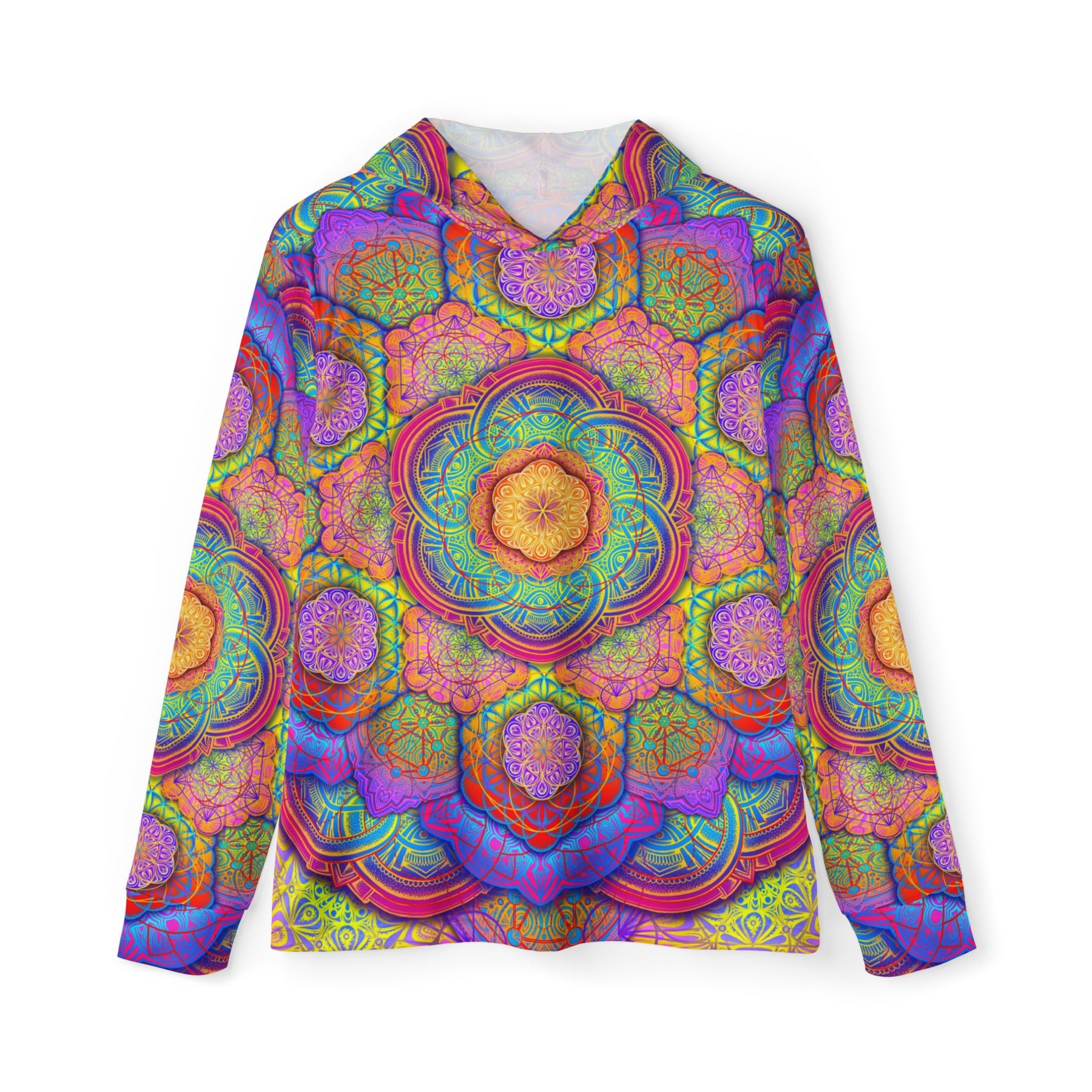 Psychedelic Mandala Men's Sun Hoodie