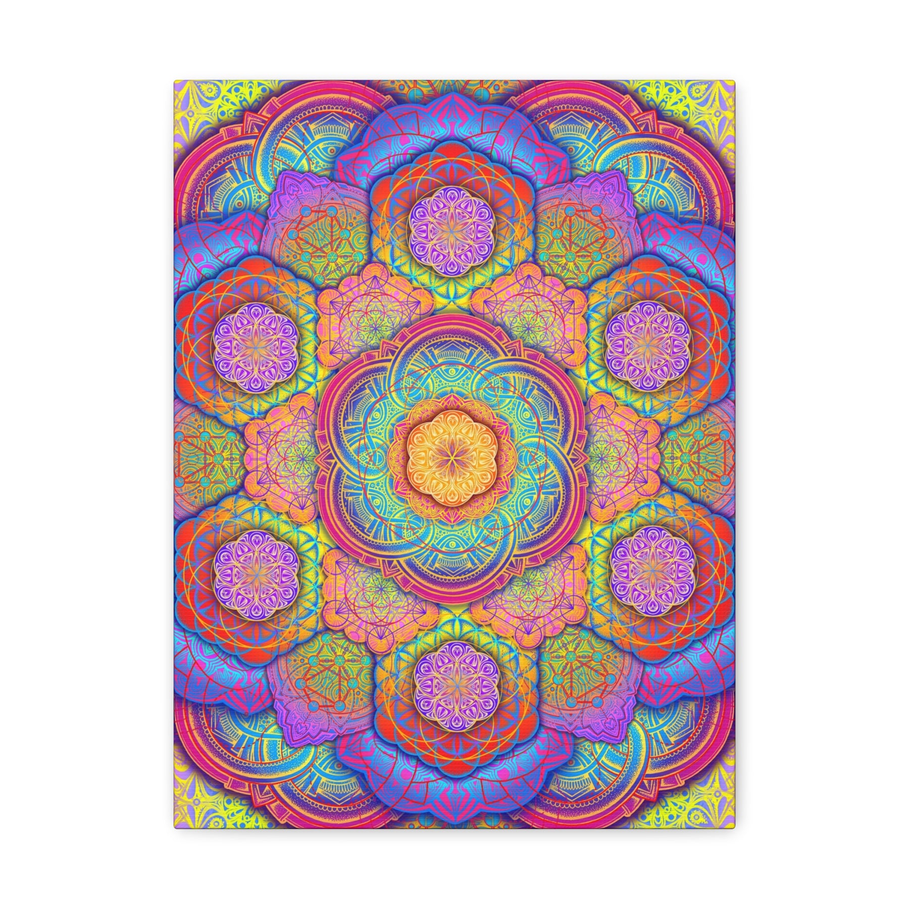 Psychedelic Mandala Canvas Print